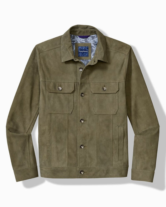Tommy Bahama Best Seller - Pine Lake Suede Trucker Jacket