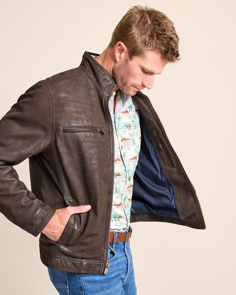 Tommy Bahama Signature - Highland Rocker Leather Jacket