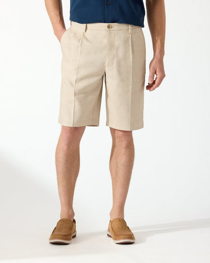 Tommy Bahama Best Seller - Latigo Beach Linen-Blend Pleated 10-Inch Shorts