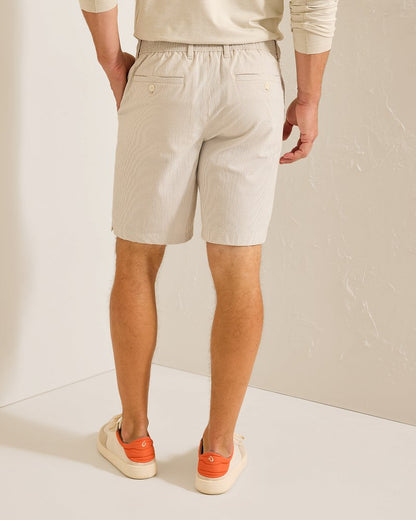 Tommy Bahama Quality - Nova Wave Seersucker Sand Stripe 9-Inch Shorts