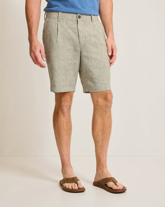 Tommy Bahama Everyday - Isla Sands Stripe Stretch-Linen 9-Inch Shorts