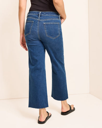 Tommy Bahama Essential - High-Rise Cropped Wide-Leg Jeans