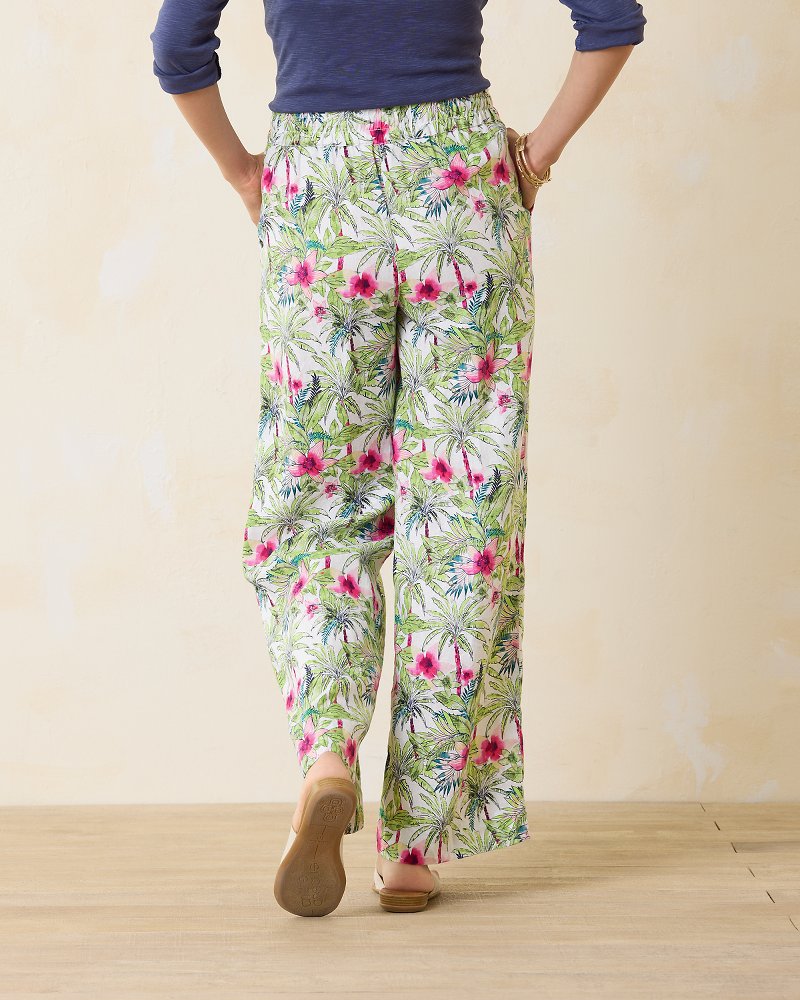 Tommy Bahama Discount - Two Palms Coastal Palms High-Rise Linen Easy Pants
