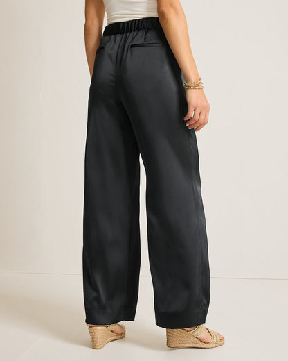 Tommy Bahama Premium - Midnight Sea Satin Easy Pants