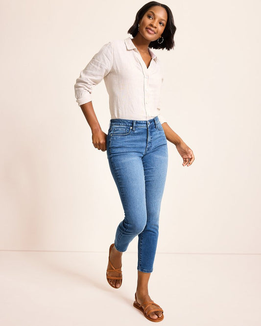 Tommy Bahama Quality - High-Rise Skinny Ankle Jeans