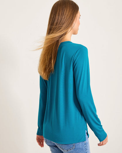 Tommy Bahama Classic - Kauai Jersey Long-Sleeve V-Neck T-Shirt