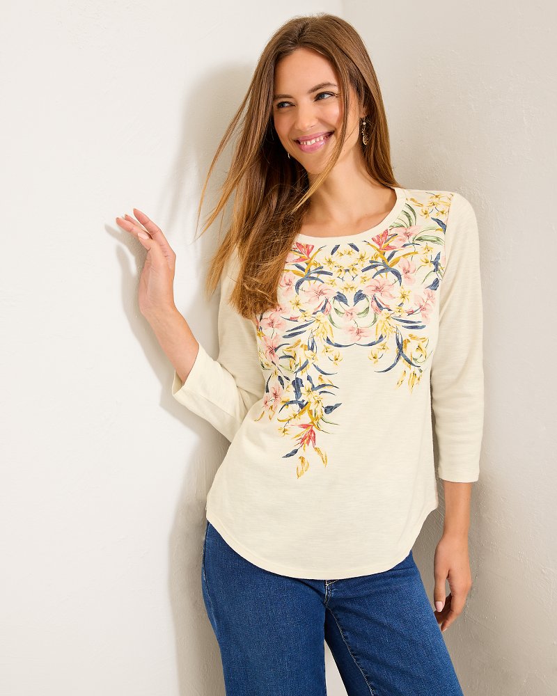 Tommy Bahama Quality - Ashby Isles Flora Amora 3/4-Sleeve T-Shirt