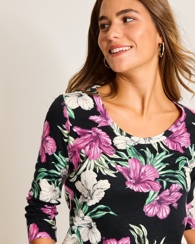 Tommy Bahama Deals - Ashby Isles Villa Garden 3/4-Sleeve T-Shirt