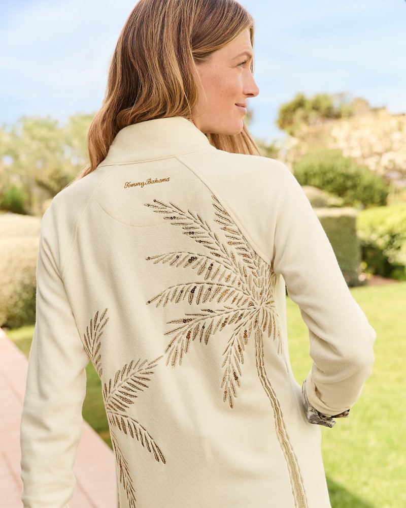 Tommy Bahama Value - Aruba Portico Palma Embroidered Full-Zip Sweatshirt