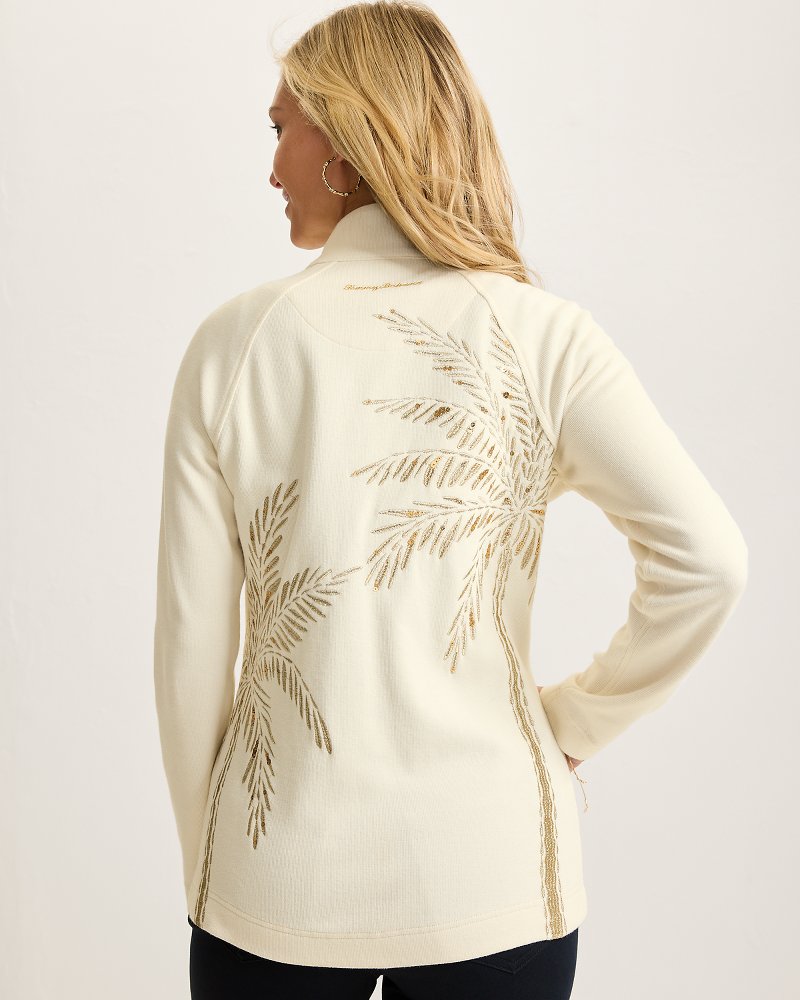 Tommy Bahama Value - Aruba Portico Palma Embroidered Full-Zip Sweatshirt