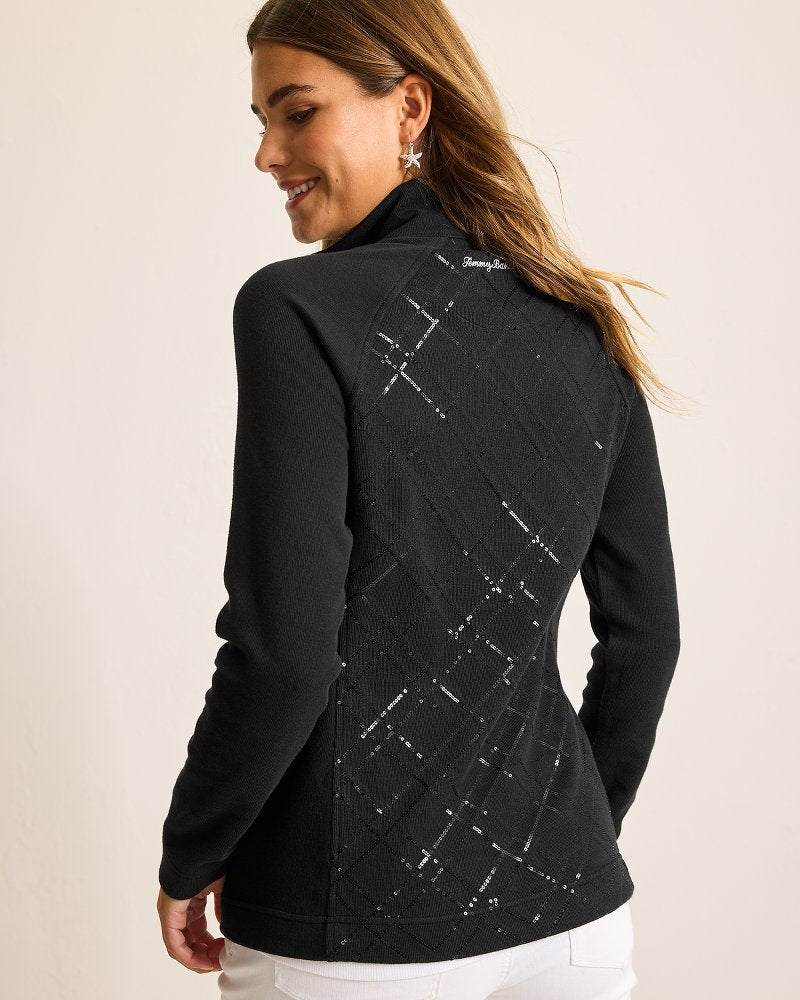Tommy Bahama Signature - Aruba Diamond Days Embroidered Full-Zip Sweatshirt