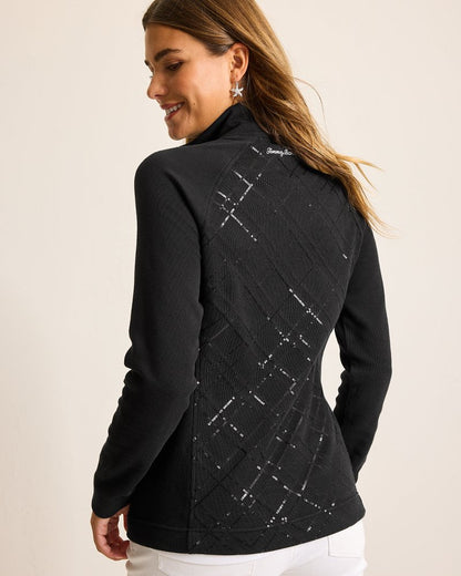 Tommy Bahama Signature - Aruba Diamond Days Embroidered Full-Zip Sweatshirt