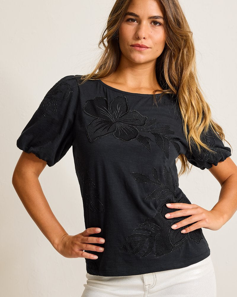 Tommy Bahama Recommended - Heritage Hibiscus Puff-Sleeve Lux T-Shirt