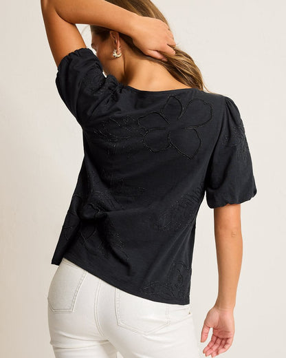 Tommy Bahama Recommended - Heritage Hibiscus Puff-Sleeve Lux T-Shirt