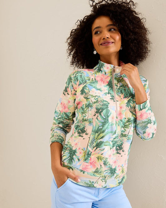 Tommy Bahama Trending - Marina Del Mar Ocean Vida Half-Zip Sweatshirt