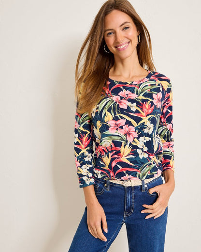 Tommy Bahama Recommended - Ashby Isles Flora Amora 3/4-Sleeve T-Shirt