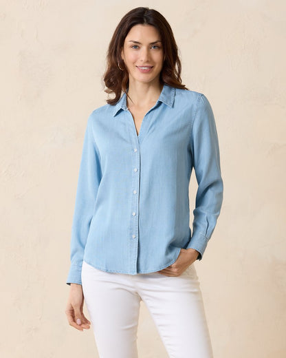 Tommy Bahama Premium - Chambray All Day Long-Sleeve Shirt