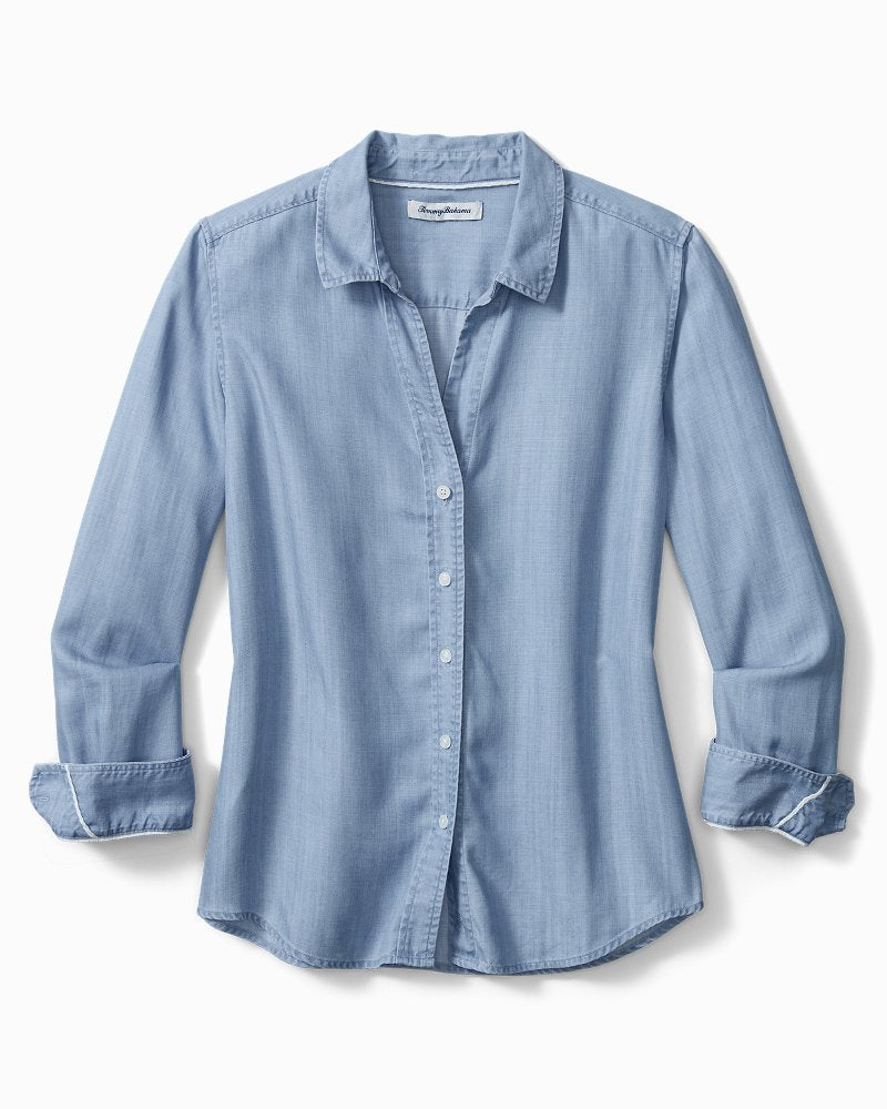Tommy Bahama Premium - Chambray All Day Long-Sleeve Shirt