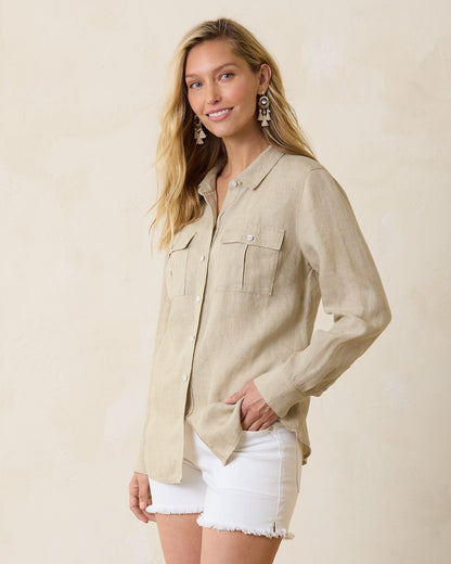 Tommy Bahama Top Pick - Coastalina Utility Linen Shirt