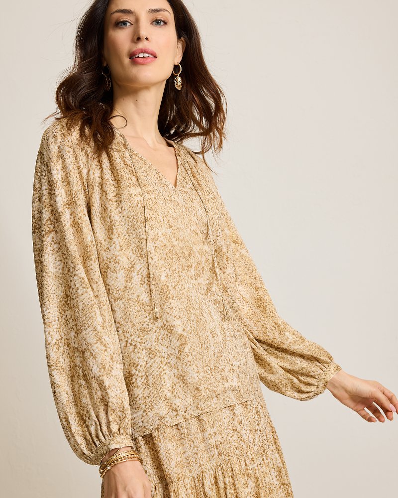 Tommy Bahama Classic - Playa Python Peasant Top