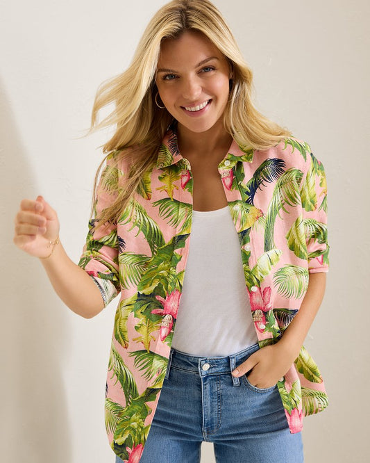 Tommy Bahama Exclusive - Coastalina Frond Royal Linen Shirt