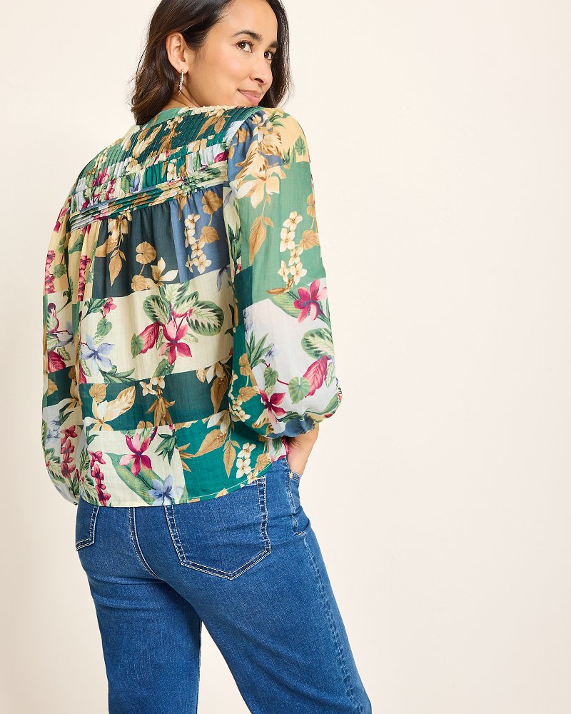 Tommy Bahama Discount - Hightide Flora Pintuck Blouse