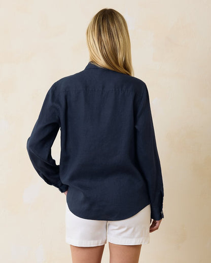 Tommy Bahama Deals - Coastalina Relaxed Long-Sleeve Linen Top