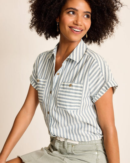 Tommy Bahama Discount - Seaway Stripe Coastal Twill Shirt