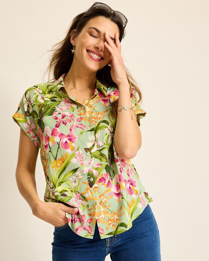 Tommy Bahama Sale - Orchid Bay Silk Camp Shirt