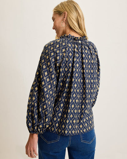 Tommy Bahama Featured - Diamond Cay Smocked Peasant Top
