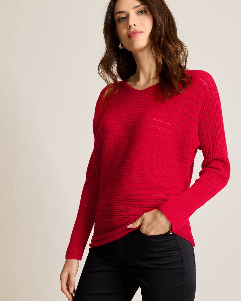 Tommy Bahama Featured - Jewel Bay Sequin V-Neck Sweater