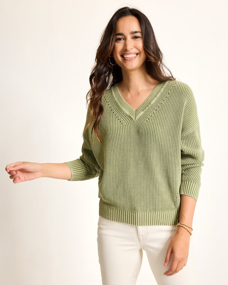 Tommy Bahama New - Salt Wash V-Neck Sweater