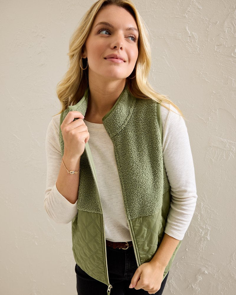Tommy Bahama Trending - Faux Sherpa Hybrid Vest