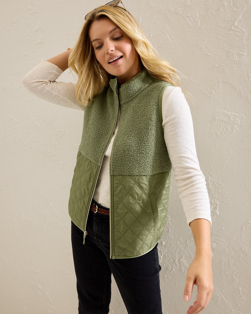 Tommy Bahama Trending - Faux Sherpa Hybrid Vest