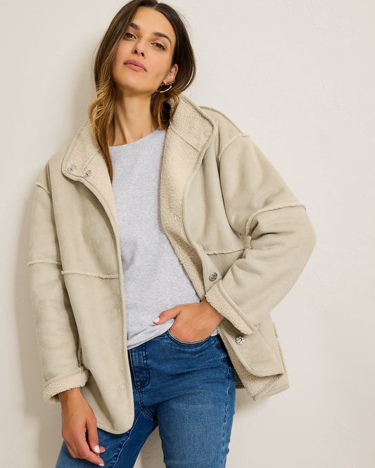 Tommy Bahama Best Price - Reversible Faux Shearling Coat