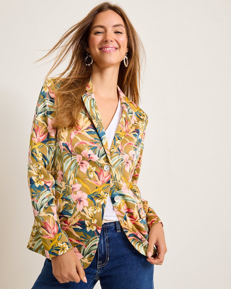 Tommy Bahama Best Seller - Flora Amora Satin Blazer