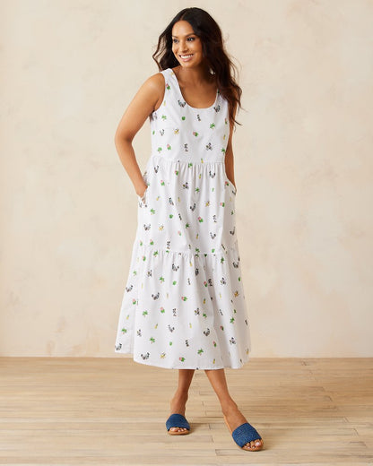 Tommy Bahama Trending - Disney Nova Wave Beach Cruiser Midi Dress