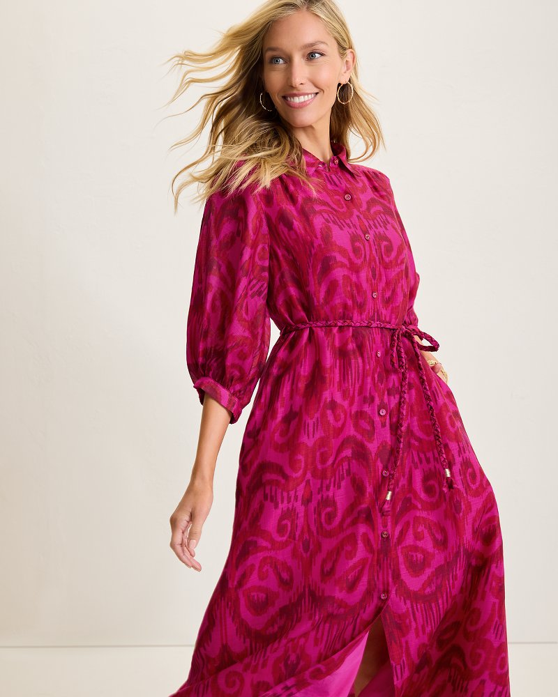 Tommy Bahama Quality - Seaside Ikat Midi Shirt Dress