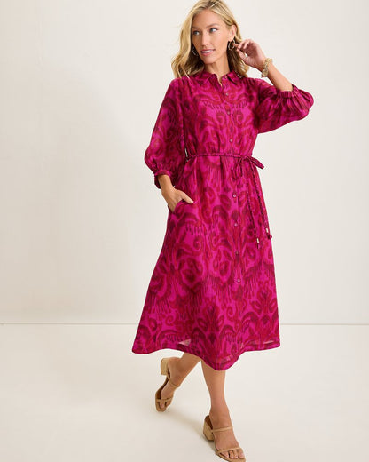 Tommy Bahama Quality - Seaside Ikat Midi Shirt Dress
