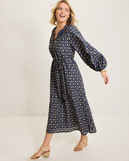 Tommy Bahama Featured - Diamond Cay Long-Sleeve Maxi Dress