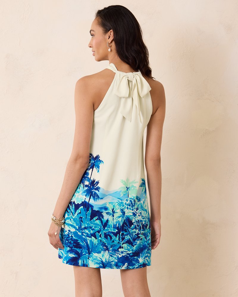 Tommy Bahama Best Seller - Ocean Side Views Silk Halter Dress