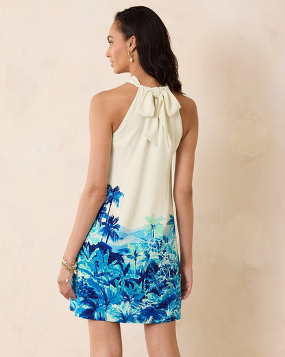Tommy Bahama Best Seller - Ocean Side Views Silk Halter Dress