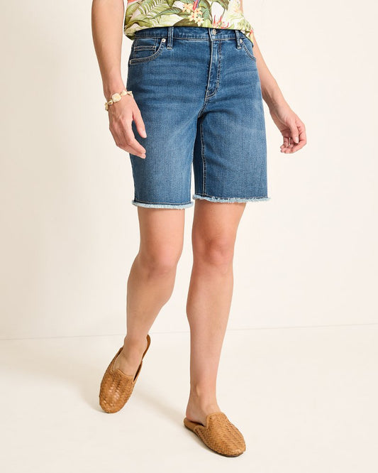Tommy Bahama Value - Cut-Off Bermuda Denim Shorts