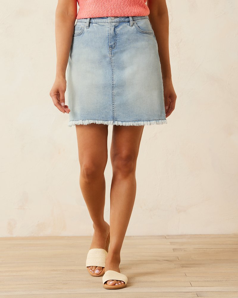 Tommy Bahama Classic - Boracay® Indigo Raw-Edge Skirt