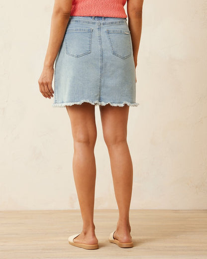 Tommy Bahama Classic - Boracay® Indigo Raw-Edge Skirt