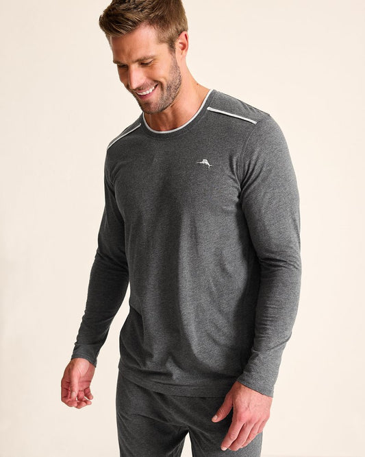 Tommy Bahama Everyday - Big & Tall Jersey Long-Sleeve Crewneck T-Shirt