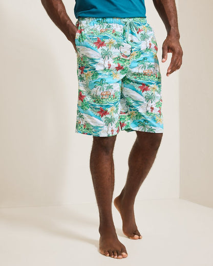 Tommy Bahama Best Price - Big & Tall Woven Tropical Print Pajama Shorts