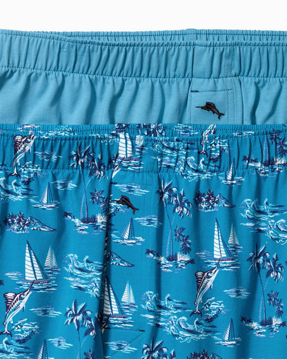Tommy Bahama New - Cotton Knit Marlin Print Boxers — 2-Pack