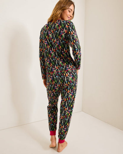 Tommy Bahama Trusted - Holiday Parrot V-Neck & Pants Family Pajama Set