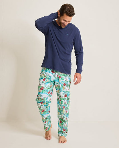 Tommy Bahama New - Big & Tall Jersey Long Sleeve & Pants Pajama Set